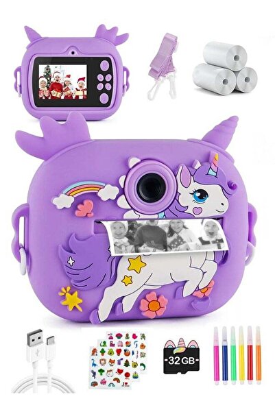 Jubilin Kids Camera Instant Print, Digital Camera with 3 Rolls Paper, 2.4 Inc...