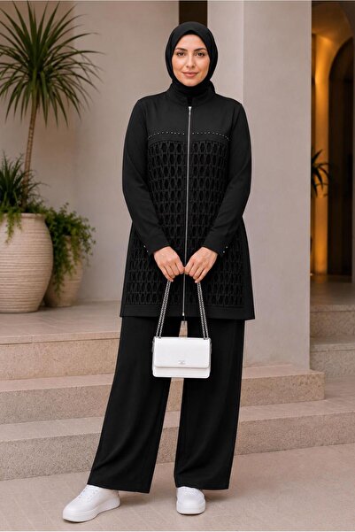 Alvina Fi̇le Detailled Pants Suit 20977