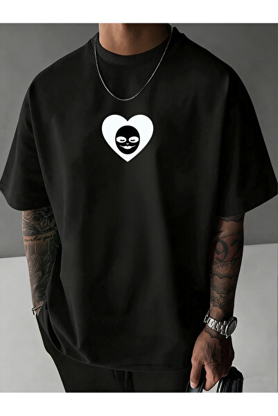 SAUDI Men and Women's 100% Cotton T-Shirt - Oversized Crew Neck Short Sleeve ...