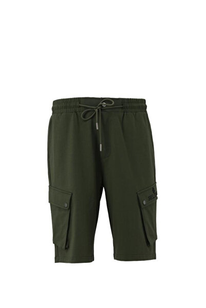 SELENE Men Cotton Cargo Shorts with Drawstring