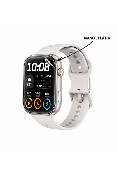 TFY STORE Honor Choice Watch 2I Uyumlu 3 Adet Şeffaf Ultra koruyucu Nano Jelatin