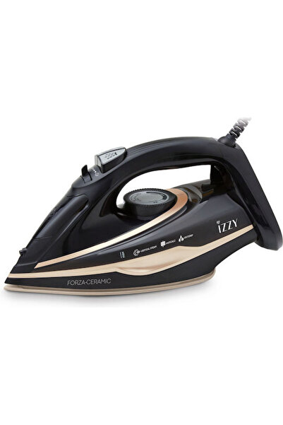 izzy Σίδερο ατμού 2900W με κεραμική πλάκα και συνεχή παροχή ατμού 55γρ/λεπτό