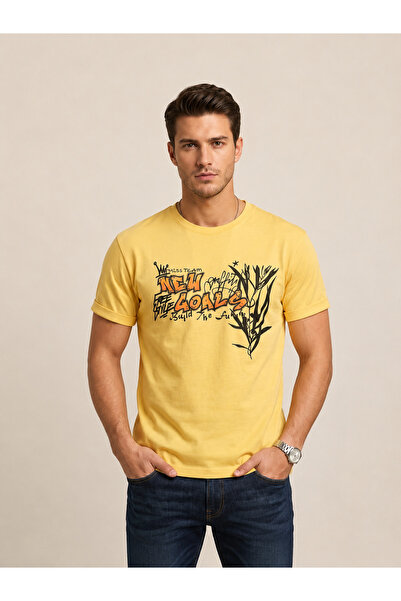 Vigoss Jeans تي شيرت رجالي كبير الحجم مطبوع من VIGOSS 62536-30010