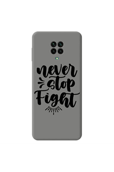 Other Xiaomi Redmi Note 9 Pro Never stop fight Grey Colored Silicone TPU Θήκη