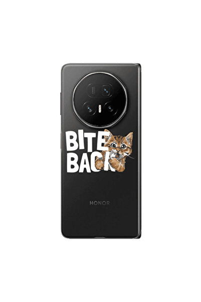 Other Honor Magic V5 bitte back cat Transparent Silicone TPU Θήκη