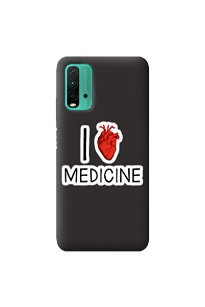 Other Xiaomi Poco M3 I Love Medicin Black Colored Silicone TPU Θήκη