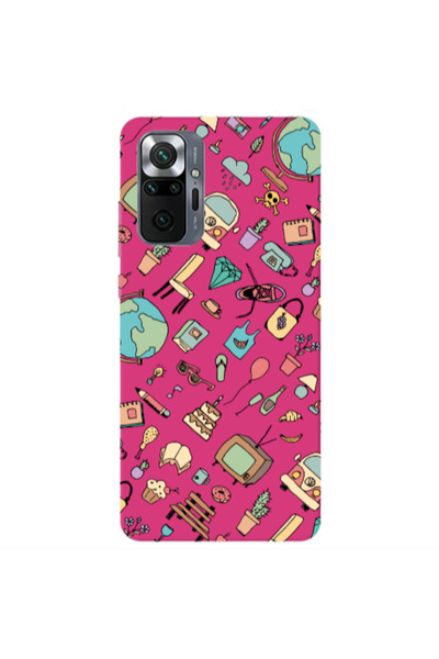 Other Xiaomi Redmi Note 10 Pro 4G Best buds Fuchsia Colored Silicone TPU Θήκη