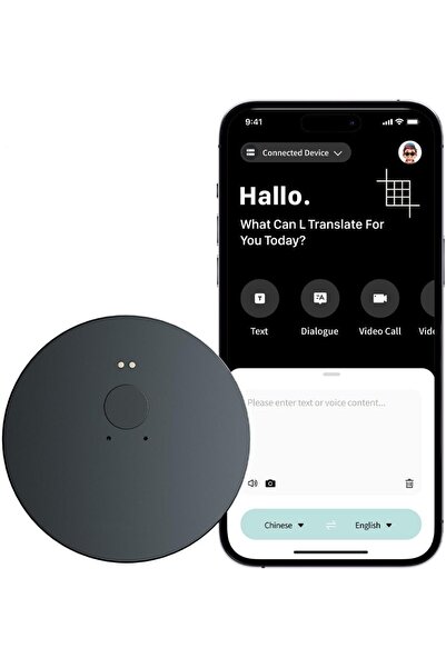 Silly fish FusEase AI Translator Device, 138+ Languages, Bluetooth 5.2, Real-...