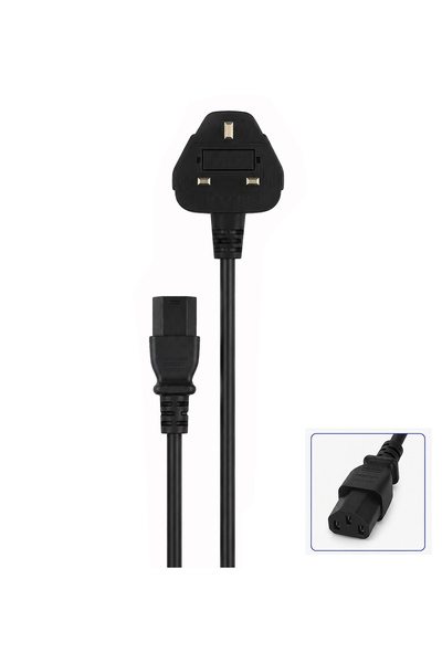 Lacoz 500W Universal Power Cord Cable 1.8M Heavy Duty Copper Core Power Cable...