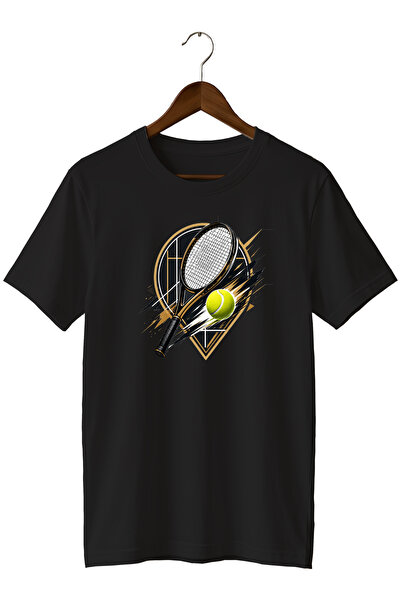 WİDİ Dynamic Tennis Printed T-Shirt Sports Court T-Shirt