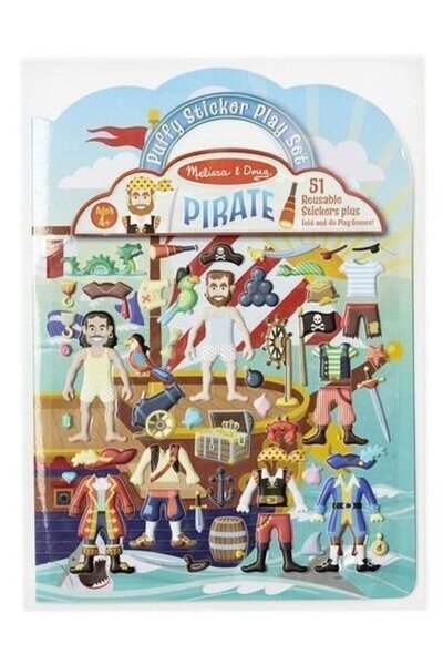 Melissa & Doug Επαναχρησιμοποιούμενα Φουσκωτά Αυτοκόλλητα - Πειρατικά (19102)