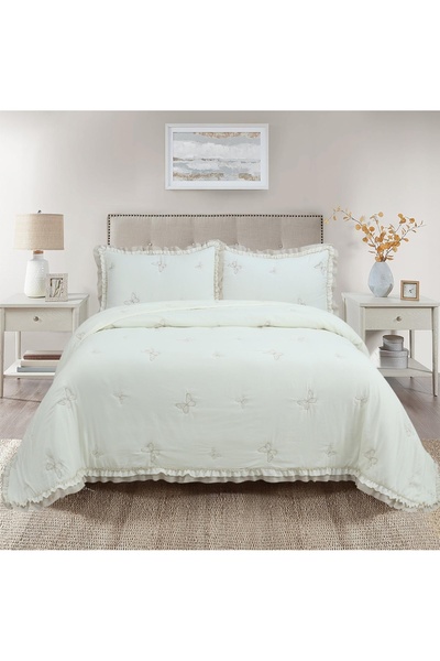 KÜBRAHOME'S Firfirli Double Bedspread Cream