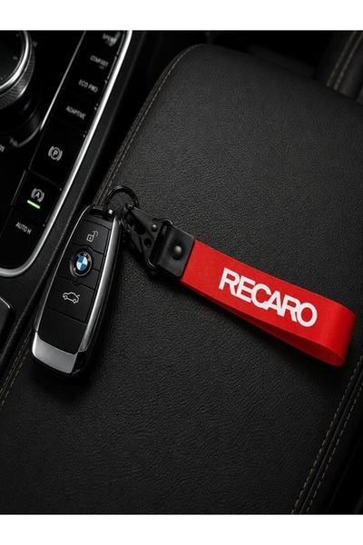 OTO SÜSLEN İSTANBUL Kaliteli Bez Anahtarlık RECARO Oto Moto Aksesuar