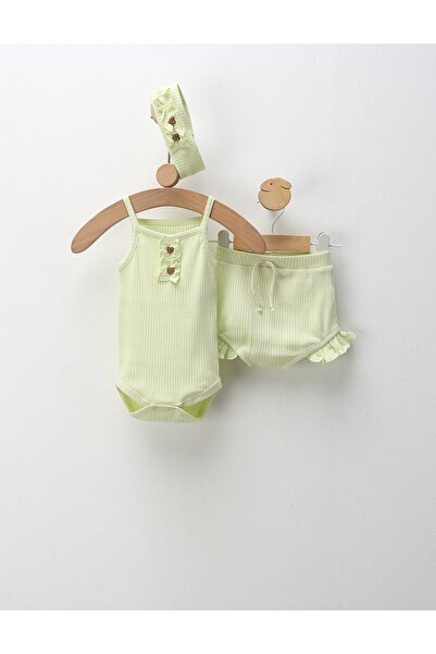 MiniKids Costumas de vara, 3 piese, For Girls, verde