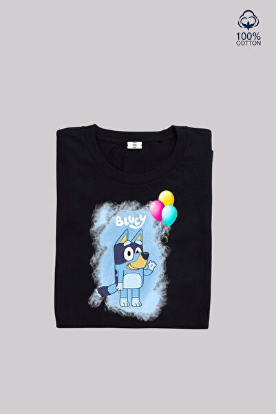 cirokids تي شيرت للأطفال من الجنسين مطبوع عليه Bluey، مصنوع من القطن بنسبة 10...