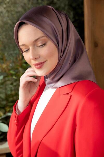 Levidor Koyu Mavi Çift Taraflı Twill İpek Eşarp