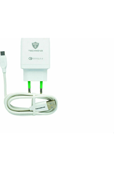 Other Technovo Φορτιστής με Θύρα USB-A και Καλώδιο micro USB Quick Charge 3.0...