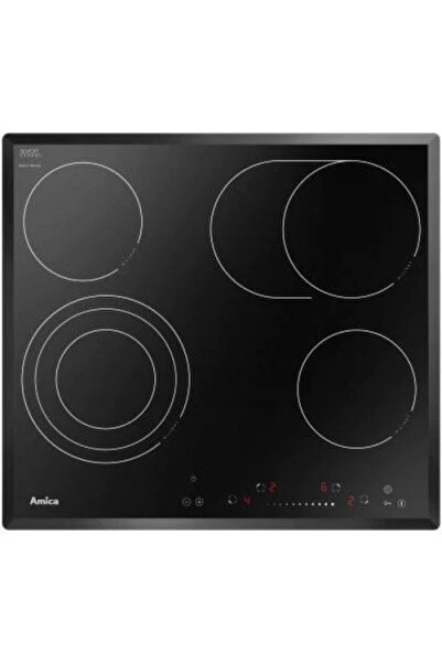 AMICA PC6411FTS Plită ceramică 4 zone Negru