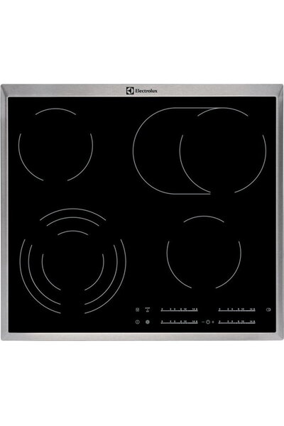 Electrolux EHF 46547XK, 4 arzatoare, 7100W, electrica, touch control, vitroce...