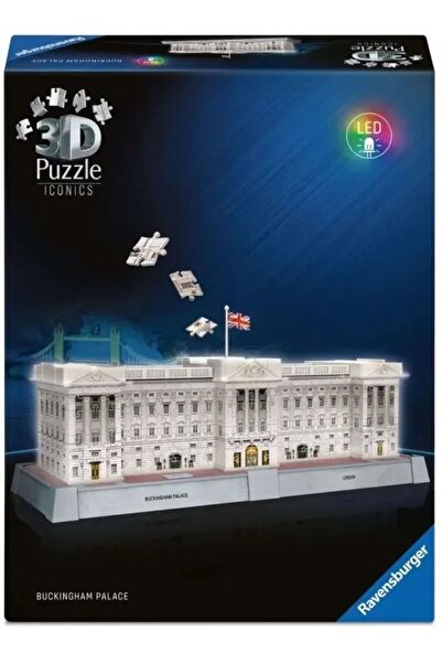 RAVENSBURGER 3D Παζλ Ικονικά LED Μπάκιγχαμ Πάλας Νυχτερινή Έκδοση 216 Τεμάχια...