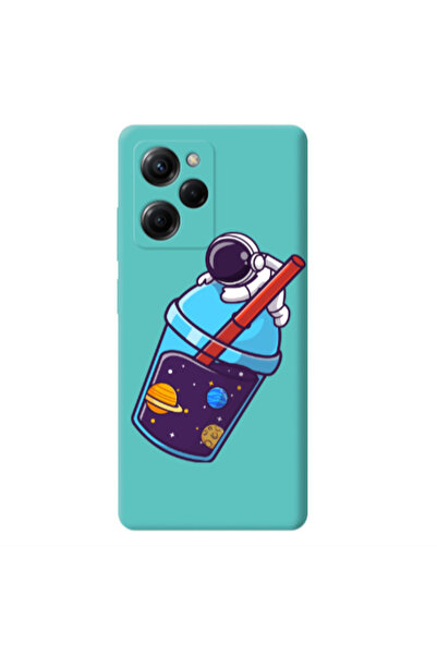 Other Xiaomi Poco X5 Pro Longing in space Turquoise Colored Silicone TPU Θήκη
