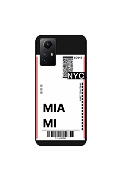 Other Xiaomi Redmi Note 12s Miami NYC Black Colored Silicone TPU Θήκη