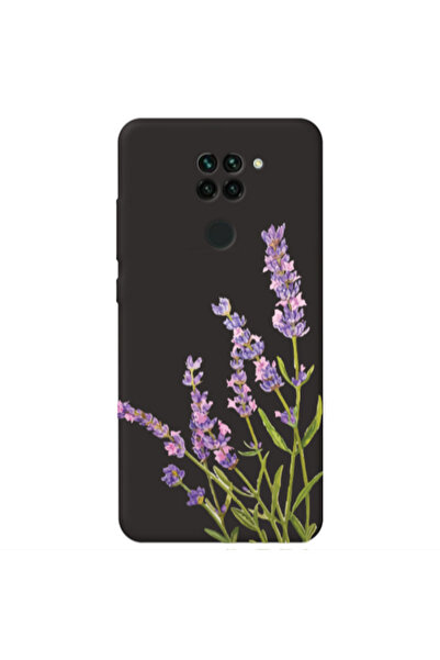 Other Xiaomi Redmi Note 9 Flowers 8 Black Colored Silicone TPU Θήκη