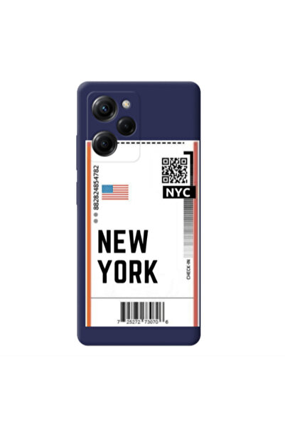 Other Xiaomi Poco X5 Pro New York NYC Dark blue Colored Silicone TPU Θήκη