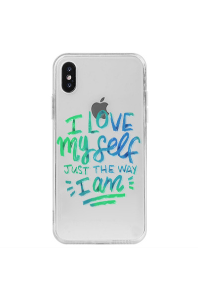 Other Apple iPhone Xs I Love My self Transparent Silicone TPU Θήκη