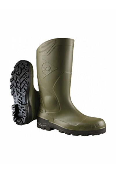 DUNLOP Ντέβον Σ5 Αντιολισθητικές Γαλότσες Εργασίας Πράσινες Μέχρι το Γόνατο Κ...