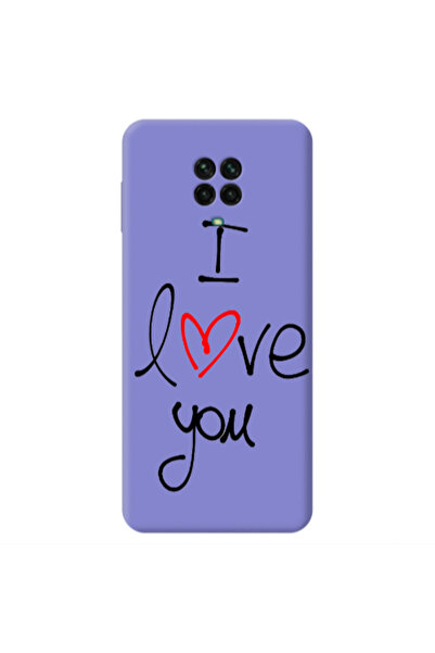 Other Xiaomi Redmi Note 9 Pro i love you Purple Colored Silicone TPU Θήκη