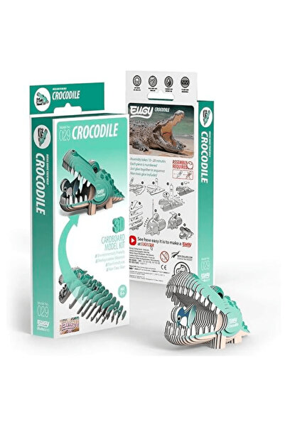 Eugy Crocodile Fish 3D Puzzle Fun & Educational Craft Kit