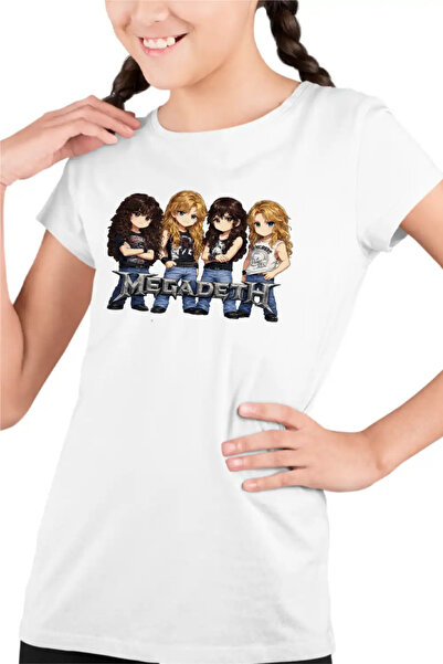 OEM Tricou Copii Fete Megadeth Cartoon Chibi