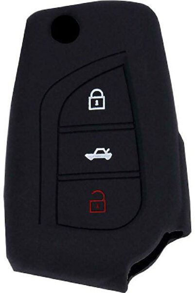 OEM Car Key Cover Case made of with 3 Buttons for Toyota in Black Color