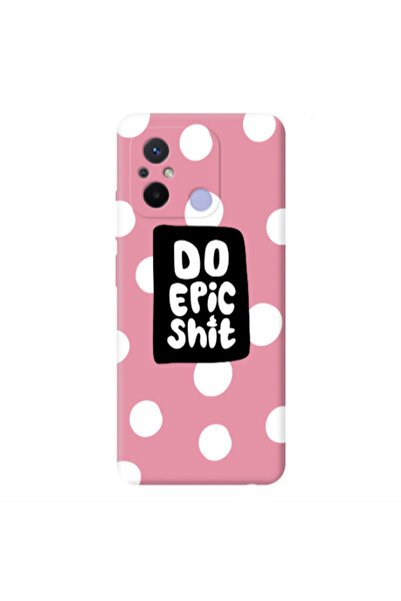 Other Xiaomi Redmi 12C Do Epic Shit Pink Colored Silicone TPU Θήκη