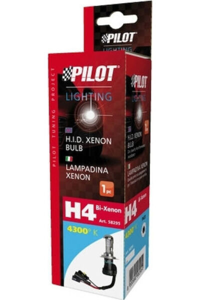 Lampa Λάμπες Αυτοκινήτου HID Bi-Xenon H4 Xenon 4300K Λευκό 12-24V 50W 1 τεμάχιο