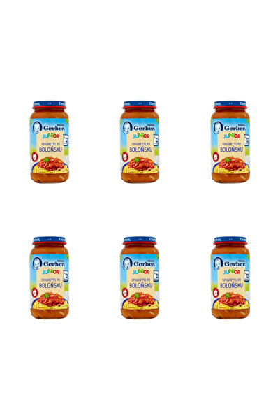 Nestle Cina pentru copii, Gerber, Spaghete Bolognese, 250 g, 6 bucati, pentru...