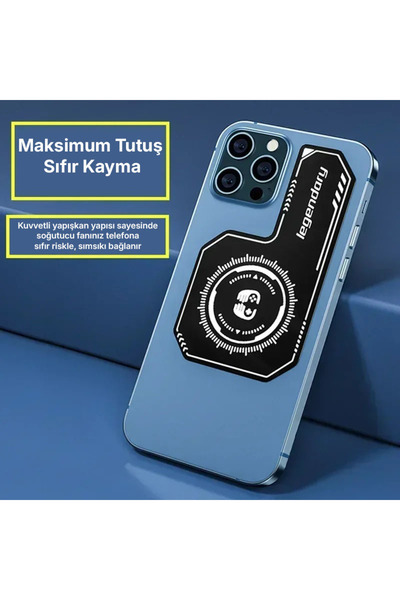 Qozie Mobil Telefon Soğutucu Plaka Manyetik Ve Mandallı Fan Uyumlu Metal Isı İletici