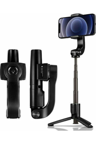 Spigen S610W Gimbal Τηλεφώνου με Σταθεροποίηση 3 Αξόνων Μαύρο