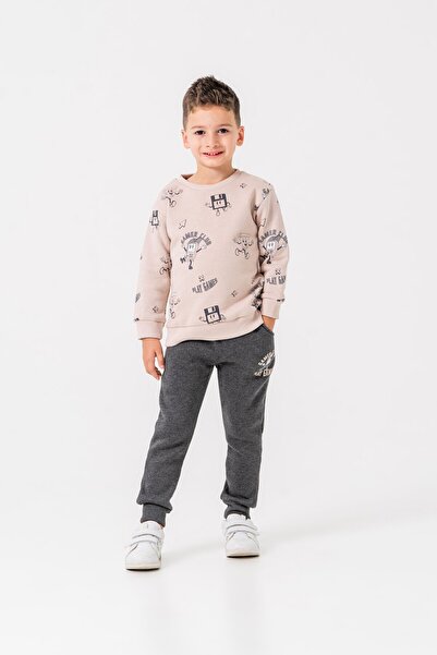 Mışıl Kids Σετ φόρμας για αγόρια με στάμπα 3 İp Gamer