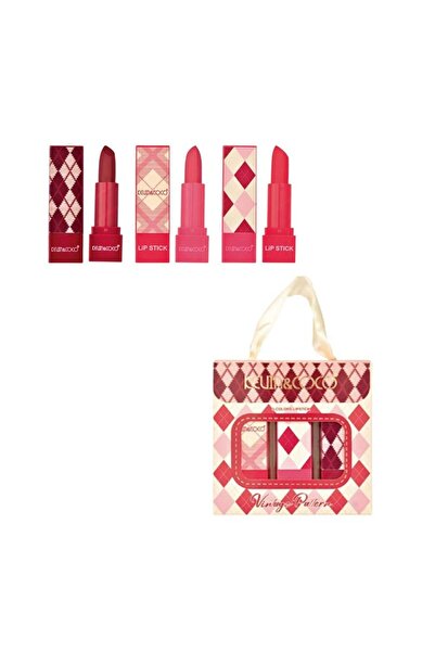 Flippy Set 3 Rujuri de Buze, Kevin&Coco, Vintage Design,Textura Cremoasa si P...
