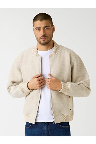Guess Bomb Erkek Yün Karışımlı Scuba Sweatshirt