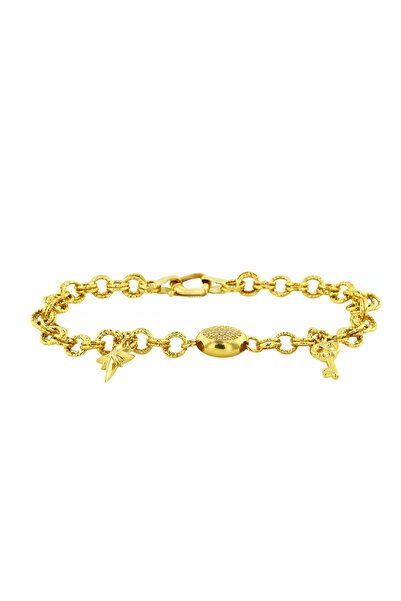 Altınkaynak 14 Ayar Altın Tasarım Bileklik - F006456