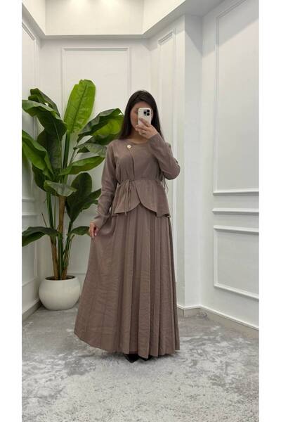 dezer Cupra fabric skirt suit