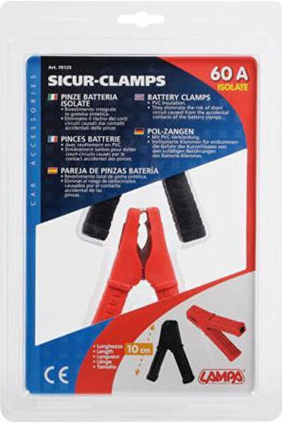 Lampa Κροκοδειλάκια Μπαταρίας 60Α Κροκοδειλάκια Μπαταρίας Αυτοκινήτου Κωδικός...