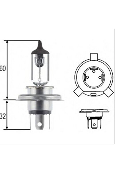Trifa Λάμπες Αυτοκινήτου H4 Αλογόνου 12V 60W 1 τεμάχιο