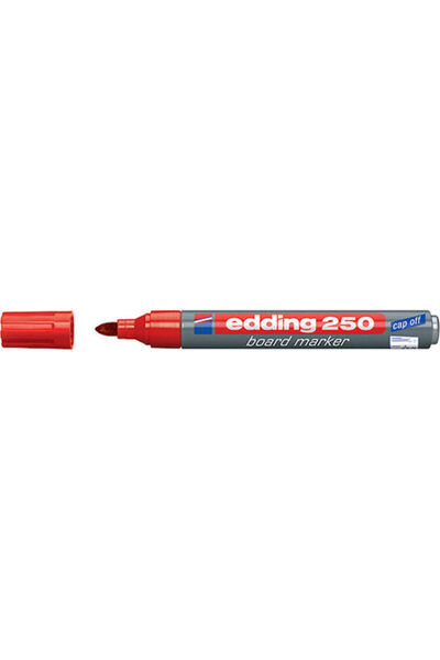 Edding 250 Μαρκαδόροι λευκού πίνακα 3mm Κόκκινοι