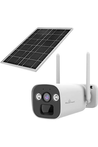 POWERTECH PT-1335 Κάμερα Παρακολούθησης IP 4G Full HD+ 4MP Αδιάβροχη Με Μπατα...
