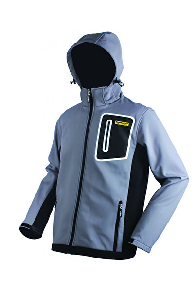 Topmaster Μπουφάν εργασίας Softshell με κουκούλα, Γκρι, Κωδικός: 557501