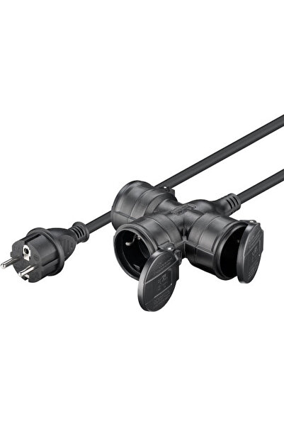 goobay Αδιάβροχο Καλώδιο Προέκτασης 3 x 1.5mm²/10m Μαύρο Κωδικός: 65438